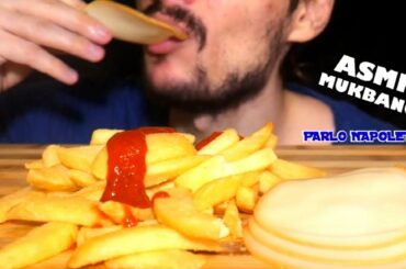 MUKBANG ITA | MANGIO PATATINE FRITTE E SCAMORZA EATING SHOW ITALIANO *ASMR CIBO PARLO NAPOLETANO
