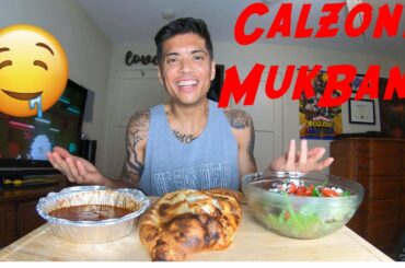 Italian Food Mukbang (Calzone)