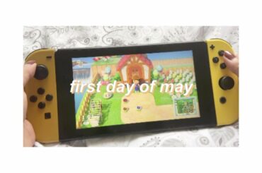 First day of may (cooking, animal crossing, more) 🌿 | MAINE