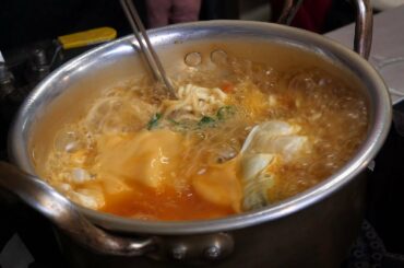 신촌 박스퀘어 치즈 라면 / korean cheese noodle / korean street food