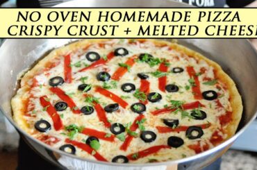 No-Yeast No-Bake HOMEMADE PIZZA in Under 30 MINUTES