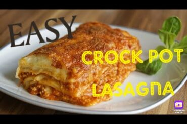 Best Authentic Italian Lasagna recipe | Simple easy recipes | crockpot