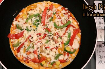 5 Minute NO OVEN , PAN PIZZA  - Lockdown Pizza Recipe - 2020