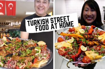 TURKISH STREET FOOD at home | Cooking a kebab platter fit for a king | Making Istanbul street food
