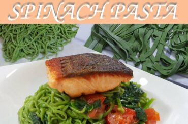 Fresh Spinach Pasta From Scratch | COOK WITH GABBY