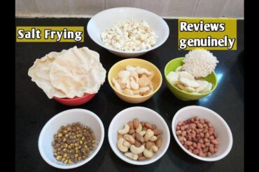 Salt Fried Fryums, Nuts | Deep Frying Without Oil | Without Air Fryer | Suvi Recipes & Lifestyle