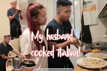 I LET MY HUSBAND COOK! | Italian Cooking + Pinoy Grahams