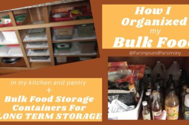 BULK FOOD Storage Containers for LONG TERM STORAGE | Organizing My Island & Pantry