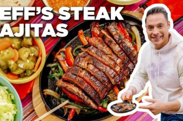 How to Make Skirt Steak Fajitas with Jeff Mauro | Food Network