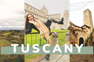 TUSCANY TOUR VLOG // pisa, san gimignano, and siena!