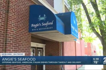 Angie's Seafood offering seafood, American, Italian dishes through takeout and delivery