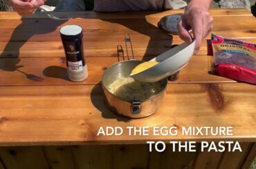 Backyard Cooking: Pasta Carbonara, 5.2.20