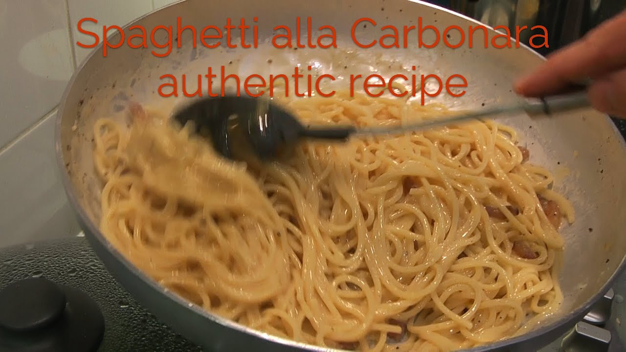 Spaghetti alla Carbonara – authentic Italian recipe Spaghetti alla Carbonara - authentic Italian recipe