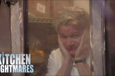 Gordon Hides In A Fridge From Belly Dancers | Kitchen Nightmares