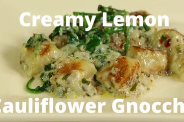 Creamy Lemon Cauliflower Gnocchi Recipe | Vegan & Gluten Free