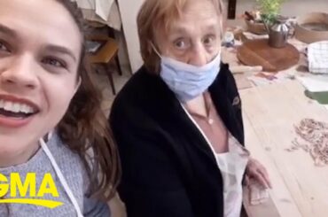 Italian grandma hosts live cooking lessons in quarantine l GMA Digital