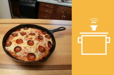 Silently Cooking - Sourdough Cast Iron Pan Pizza