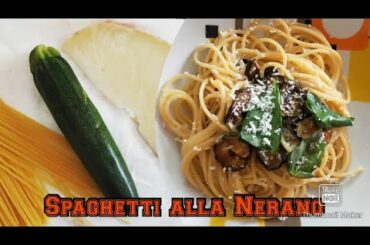 Spaghetti alla Nerano - pasta con zucchine e provolone del Monaco- italian food pasta