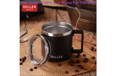 Best DILLER MLH8770 Thermos Double Layer 304L Stainless Steel Thermos Thermos Cup Coffee Tea Milk T