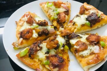 Easy and Tasty /Chicken Pan Pizza/No Oven Stove Top Pizza/Iftaar special/Malayalam recipe