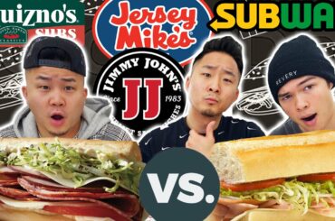 Who Has The Best Sub Sandwich? SUBWAY vs JIMMY JOHN'S vs JERSEY MIKES