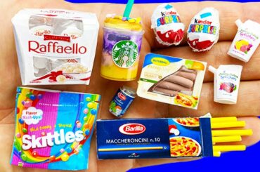 12 DIY MINIATURE FOOD AND DRINKS REALISTIC HACKS AND CRAFTS !!!