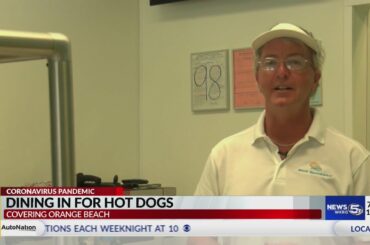 Dining in for hot dogs