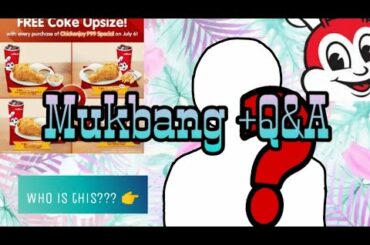 Jollibee Mukbang(Grab) + Q&A ¦chicken joy /w rice¦French fries¦coke¦