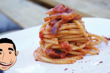 BUCATINI ALL' AMATRICIANA | Italian Pasta Amatriciana | Amatriciana Sauce Recipe