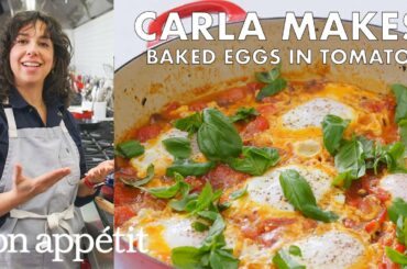 Carla Makes Baked Eggs in Tomato | From the Test Kitchen | Bon Appétit