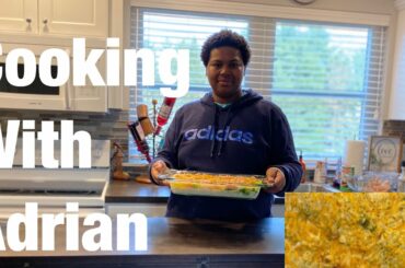 Cooking With Adrian | making chicken, broccoli, and rice casserole. Making Italian sausage spaghetti