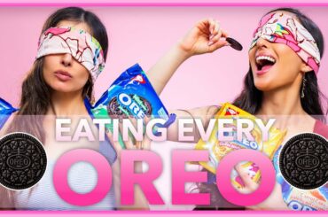 SISTERS VS FOOD: EATING EVERY OREO | FOOD CHALLENGE REACTION
