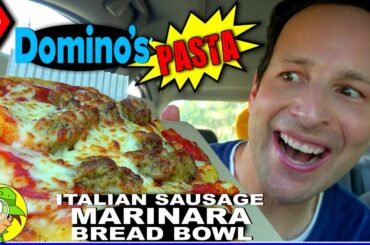 Domino's® ITALIAN SAUSAGE MARINARA PASTA BREAD BOWL Review 🍝🍅 | Peep THIS Out! 🕵️‍♂️