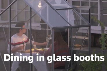 Dutch restaurant experiments fine dining in glass booths