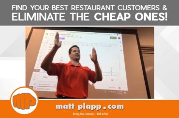 Find Your Best Restaurant Customers & Eliminate The CHEAP ONES!