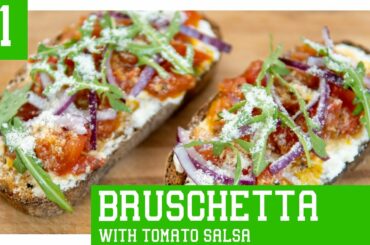 How To Make An Italian Bruschetta With Tomato Salsa