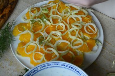 Orange-Fennel Carpaccio, Agriturismo Villa La Rogaia, Cooking classes, Culinary Tours, Italy