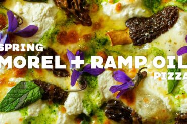 Morel + Ramp Oil Pizza