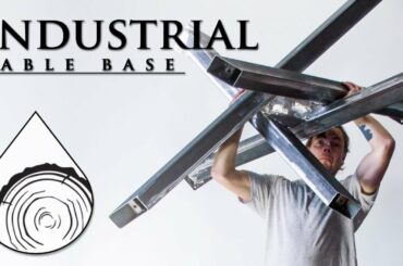 making an industrial table base | steel table legs