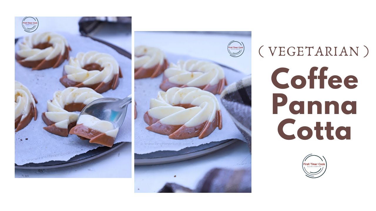 Layered Coffee Panna Cotta (Vegetarian) Layered Coffee Panna Cotta (Vegetarian)