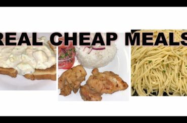 ENGLISH/3 BUDGET MEALS RECIPES /BUDGET FRIENDLY/PASTA AGLIO /ITALIAN DRESSING CHICKEN/CREAMED EGGS