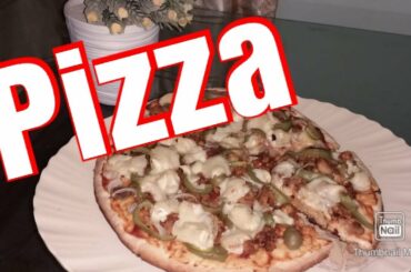 No Oven Chicken Pizza Recipe In Urdu | Home-made Pizza Recipe