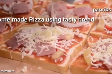 Home made Pizza using tasty bread