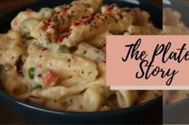 White Sauce Mushroom Pasta | காளான் பாஸ்தா Recipe in Tamil (Lock down tips) -  The Plate Story