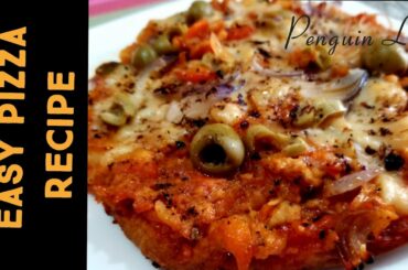 EASY PIZZA RECIPE |NO CHEESE, NO MAYO, NO YEAST, NO OVEN | VEG PIZZA FOR LOCKDOWN | PENGUIN LIFE |