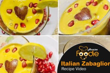 Italian Zabaglione Recipe Video | Homiee_Foodie | quarantine cook