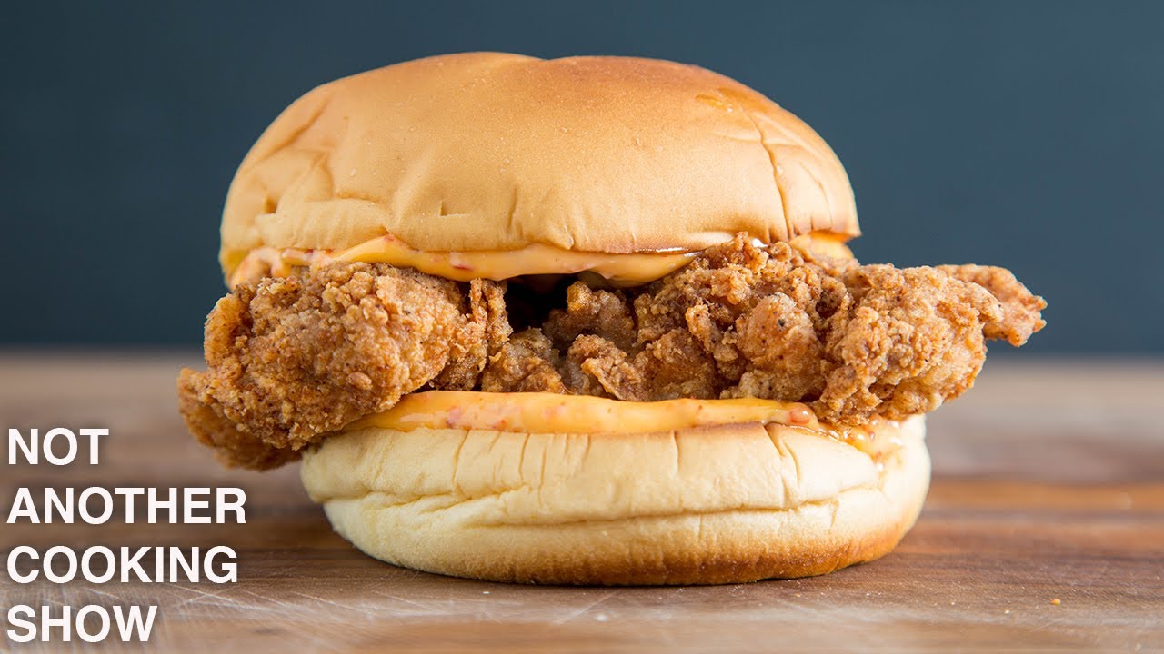 the SPICY ITALIAN FRIED CHICKEN sandwich the SPICY ITALIAN FRIED CHICKEN sandwich
