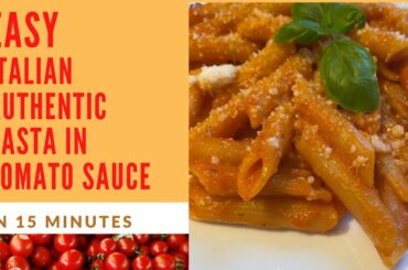 Easy Italian pasta in plum tomato sauce lockdown recipe