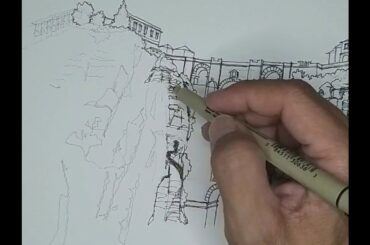 Urban Sketches (Italy: Ronda) #Schoolofkingdomart