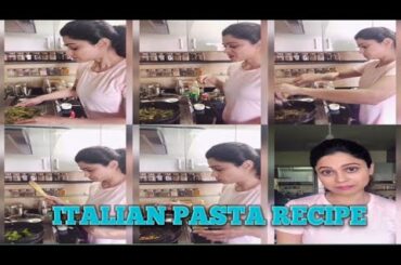 Watch Shamita Shetty cooking Italian pasta resturant style For the first time|